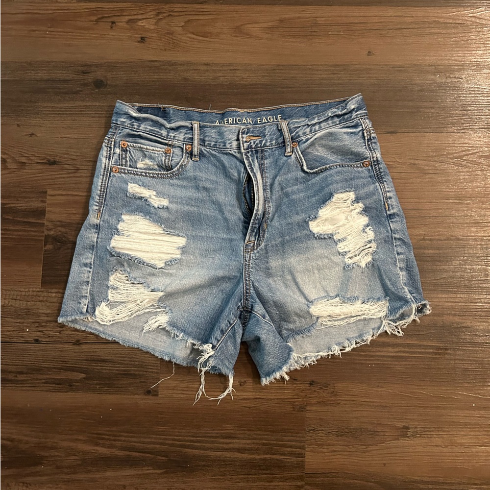 American eagle high waisted jean shorts